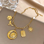 SOL & LUNA Charm Necklace Collection-necklace-SAINT CHIC-Sun Bird Tag-SAINT CHIC