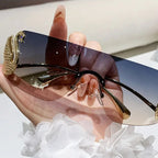 SOLEIL Rimless Y2K Sunglasses