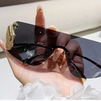 SOLEIL Rimless Y2K Sunglasses
