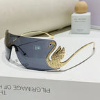 SOLEIL Rimless Y2K Sunglasses
