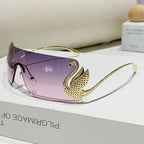 SOLEIL Rimless Y2K Sunglasses