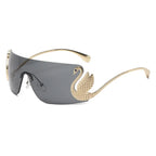 SOLEIL Rimless Y2K Sunglasses