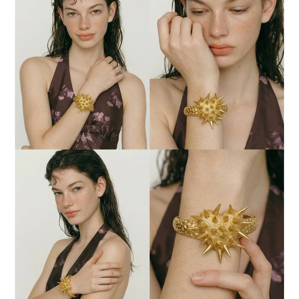 SPIKE Bracelet-Bracelet-SAINT CHIC-Gold-SAINT CHIC