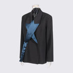 SPLICE Colorblock Blazer-Blazer-SAINT CHIC-White-S-SAINT CHIC