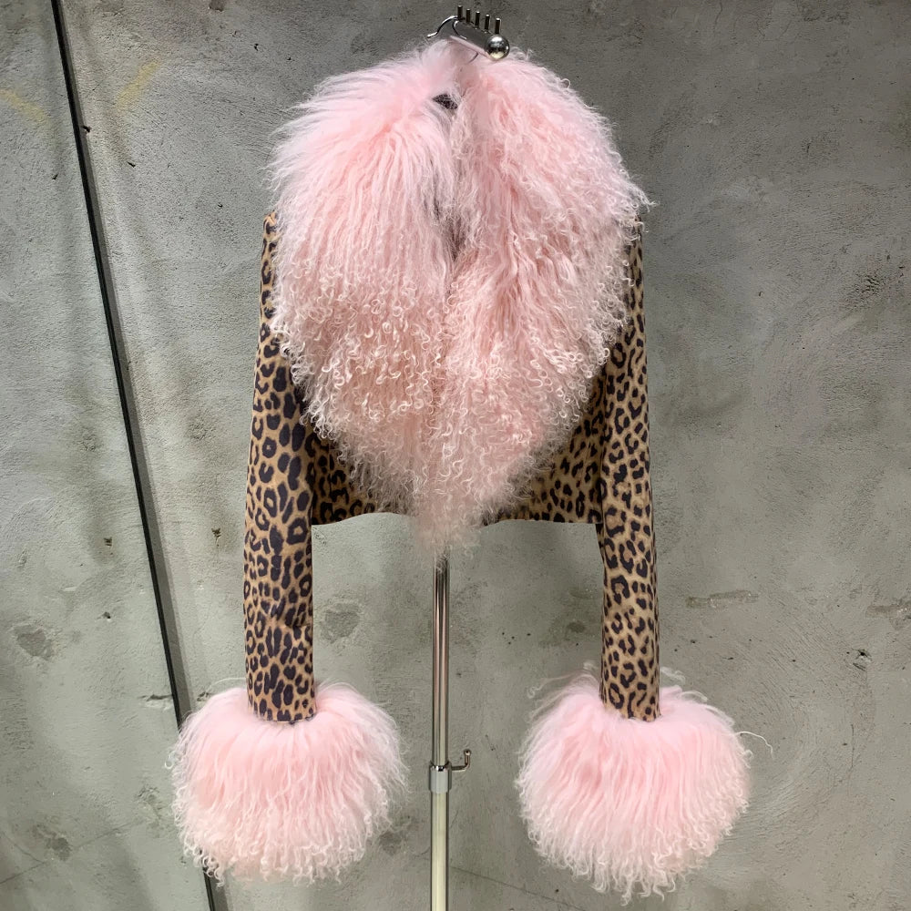 STEPPE Fur Leather Jacket-Jacket-SAINT CHIC Main image