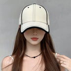 STRIPE Baseball Cap-Cap-SAINT CHIC-Off-White-SAINT CHIC