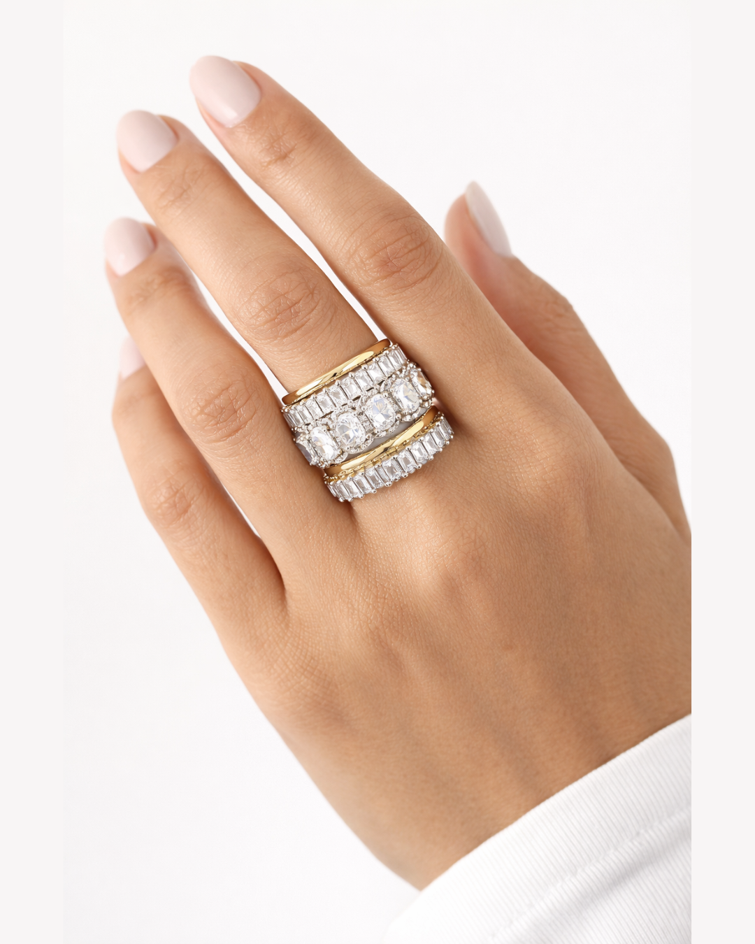 THE HEIRESS Stack Ring Set-ring-SAINT CHIC-5-SAINT CHIC