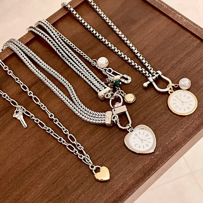 TRINE Layered Heart Necklace Set Secondary image