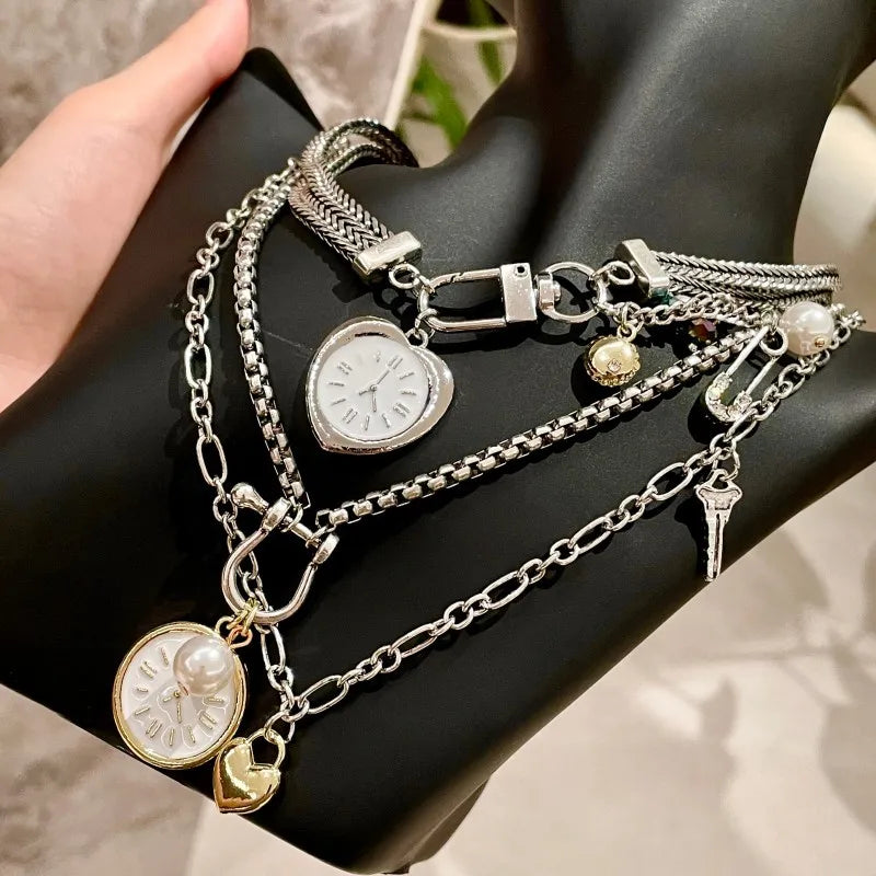 TRINE Layered Heart Necklace Set