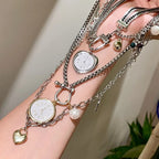 TRINE Layered Heart Necklace Set