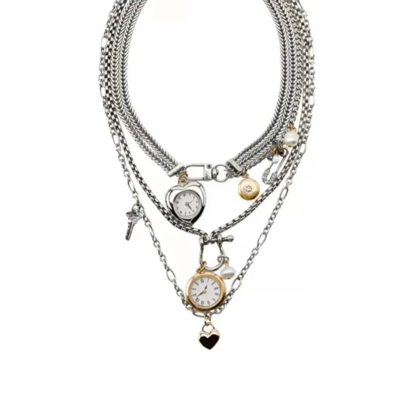 TRINE Layered Heart Necklace Set