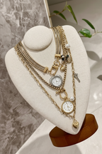 TRINE Layered Heart Necklace Set