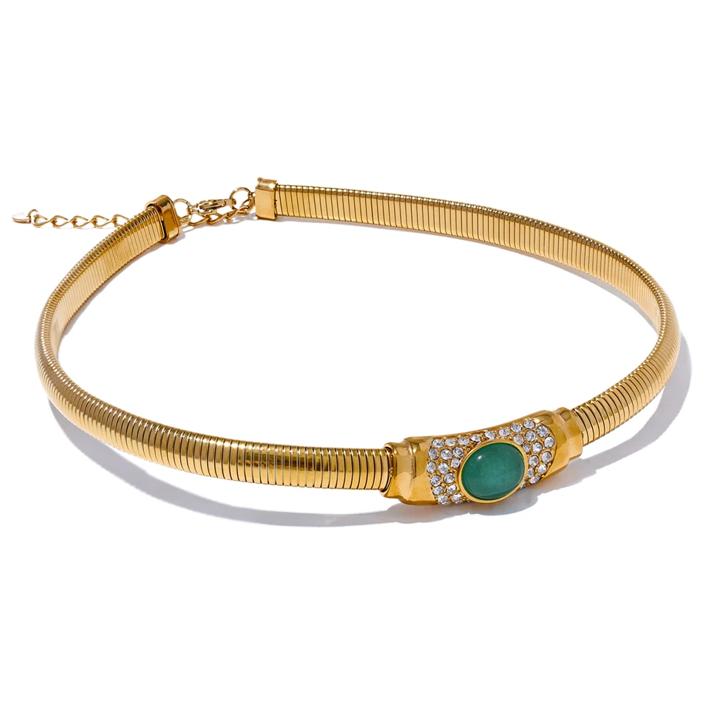 VERDE Choker Necklace-Chain-SAINT CHIC-SAINT CHIC Main image