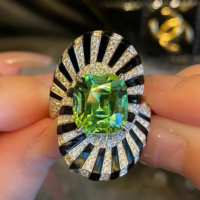 VERDURE Crystal Cocktail Ring Main image