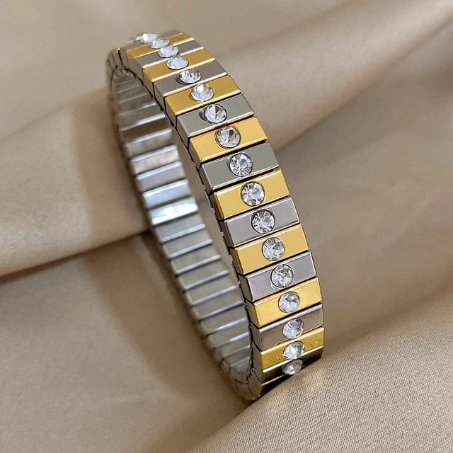 VETTE Stack Bracelets-Bracelet-SAINT CHIC-Silver Diamond-SAINT CHIC