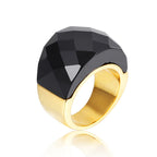 VIVID Ring-Ring-SAINT CHIC-Gold Black-6-SAINT CHIC
