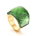 VIVID Ring-Ring-SAINT CHIC-Gold Green-6-SAINT CHIC