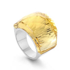 VIVID Ring-Ring-SAINT CHIC-Silver Yellow-6-SAINT CHIC