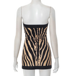 ZEBRA ILLUSION Mini Dress-dress-saint chic-S-SAINT CHIC