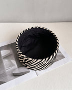 ZÈBRE Pillbox Hat-Hat-SAINT CHIC-White-SAINT CHIC