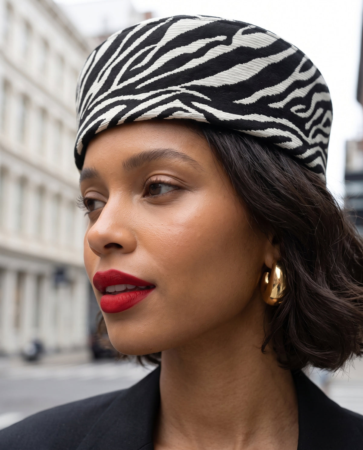 ZÈBRE Pillbox Hat-Hat-SAINT CHIC-White-SAINT CHIC