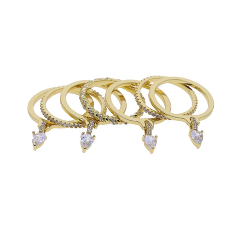 FLIRT Drop Stack Ring Set