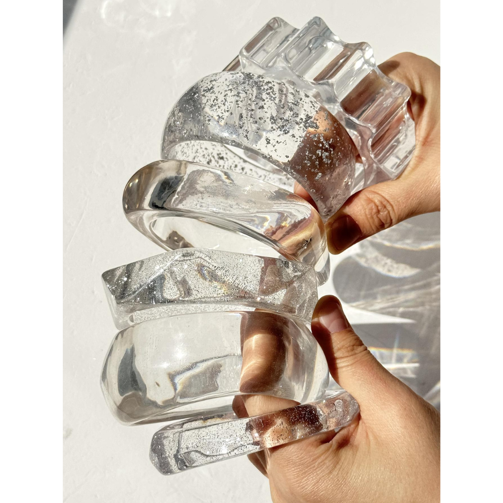 AURA STACK – Sculptural Resin Bangle-bracelet-SAINT CHIC