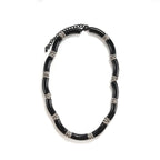 BAMBOO Crystal Link Choker-necklace-SAINT CHIC