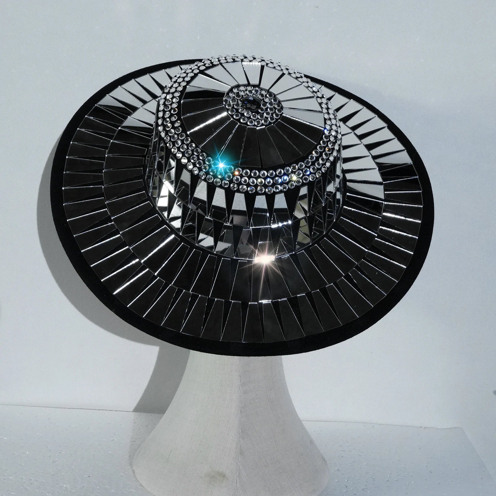BLACK MIRROR Wide Brim Hat-hat-SAINT CHIC Main image
