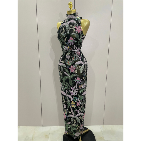 BOTANICA Sequin Gown