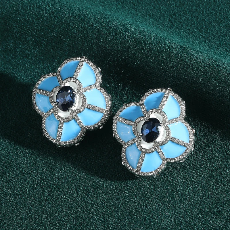 CLOVER Stud Earrings-Earrings-SAINT CHIC