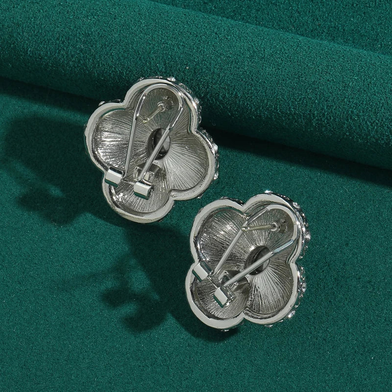CLOVER Stud Earrings-Earrings-SAINT CHIC