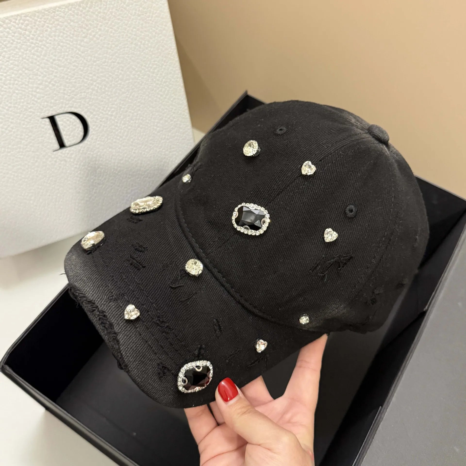 DIAMANTÉ Baseball Cap-hat-SAINT CHIC