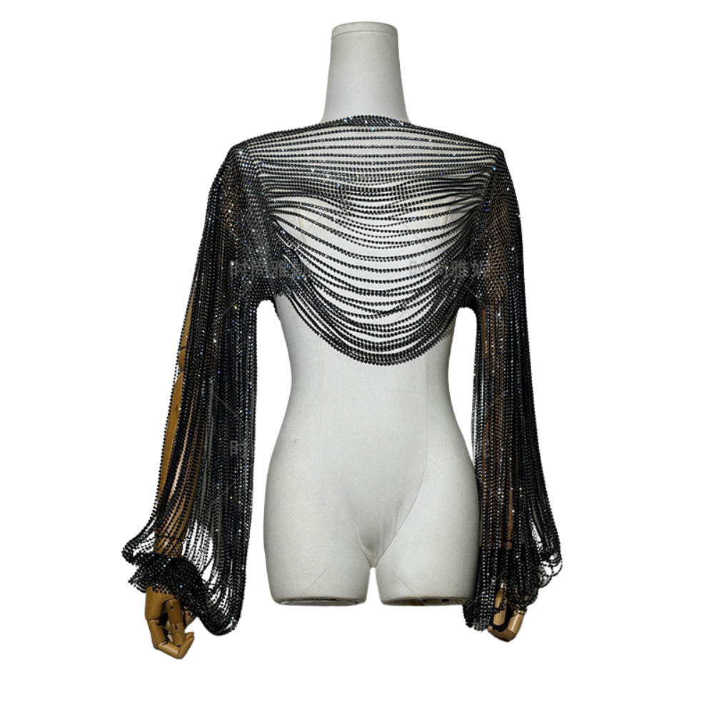 DIAMONDA Chainmail Shawl Top Secondary image