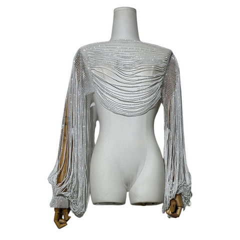 DIAMONDA Chainmail Shawl Top