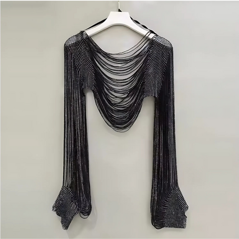 DIAMONDA Chainmail Shawl Top