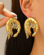 GILDA Prawn Earrings-earring-SAINT CHIC