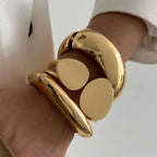 GILDED STATEMENT Bangle Set-bracelet-SAINT CHIC