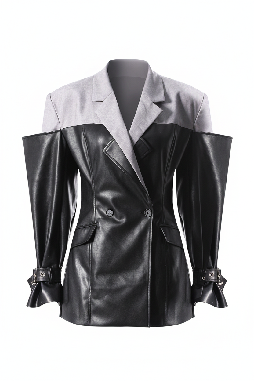 ICONIC Power-Sleeve Blazer-jacket-SAINT CHIC Main image