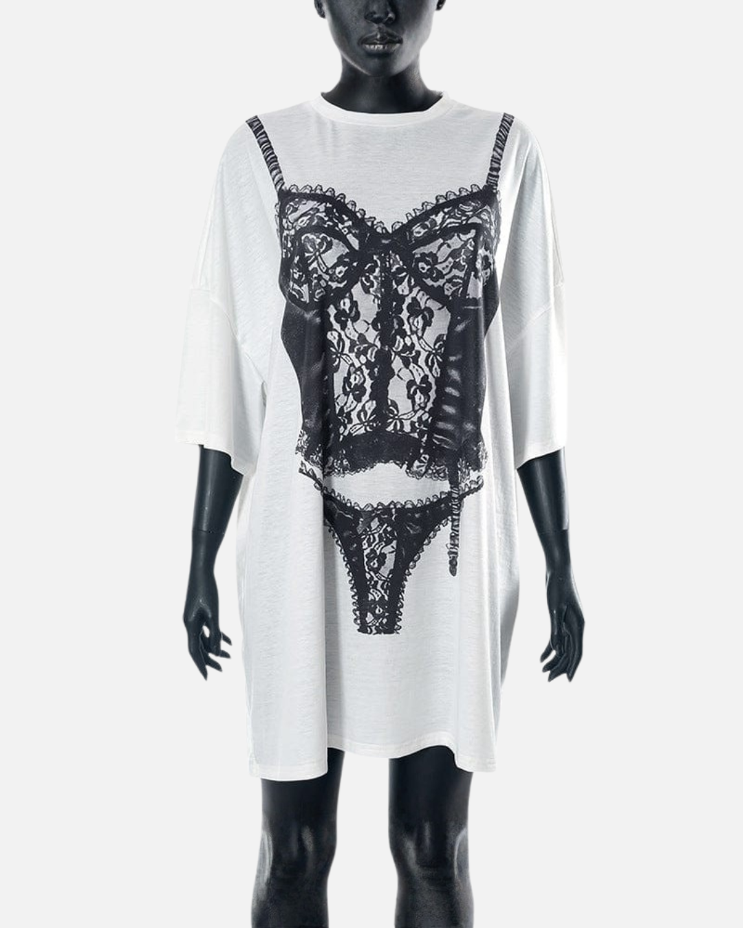 LACE Graphic Tee-Tee Shirt-SAINT CHIC Main image
