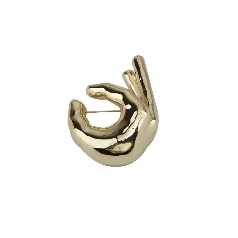 OK PINCH Brooch-brooch-SAINT CHIC