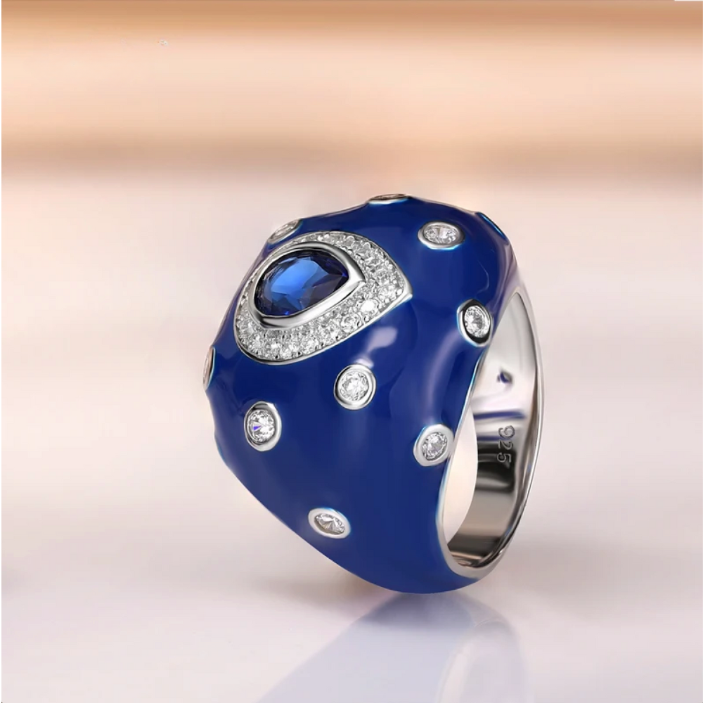ORACLE Enamel Dome Cocktail Ring Secondary image