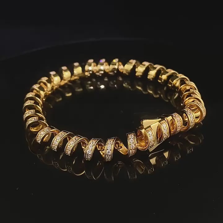 COIL Diamond Wrap Bangle