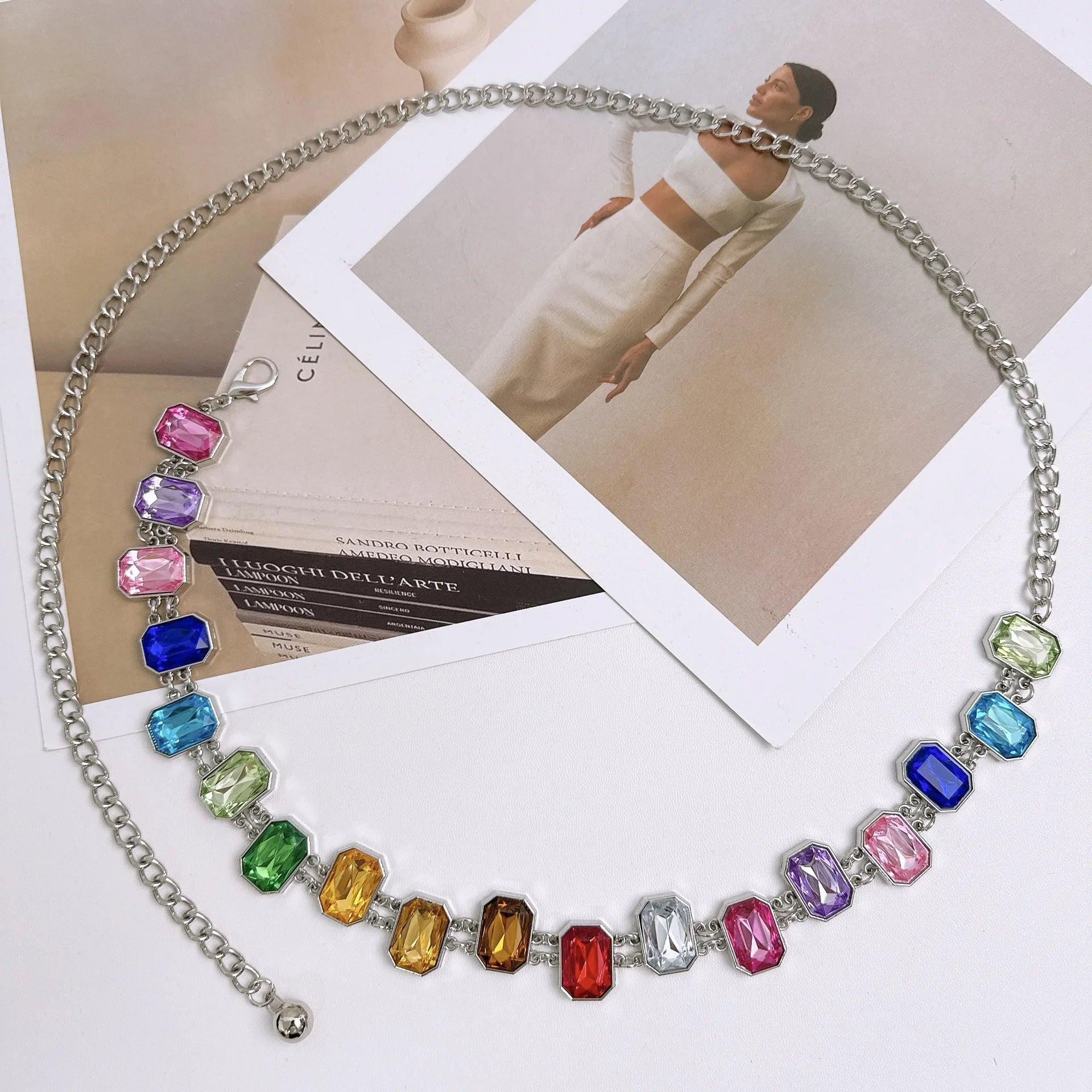 PRISM JEWEL Waist Chain-belt-SAINT CHIC