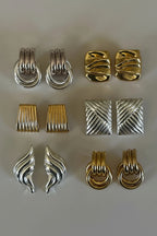 SCULPTURA Vintage Twist Earrings-Earrings-SAINT CHIC