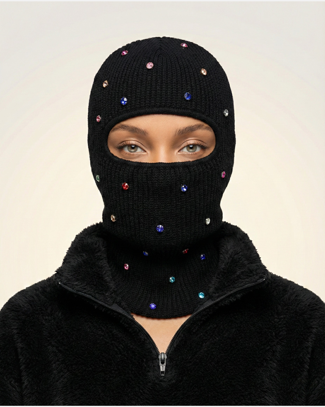 VELORA Crystal Veil Balaclava-hat-SAINT CHIC