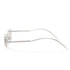 CAT-EYE Rhinestone Sun Glasses-Sunglasses-SAINT CHIC-Silver-SAINT CHIC