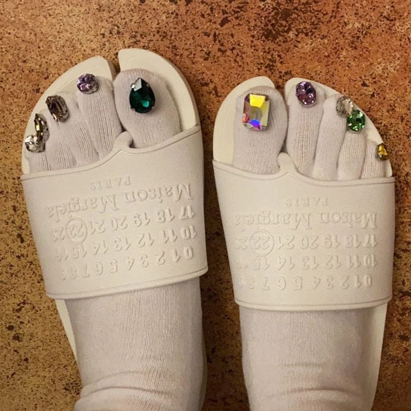 FIVE FINGER Toe Socks-Socks-SAINT CHIC-White-SAINT CHIC
