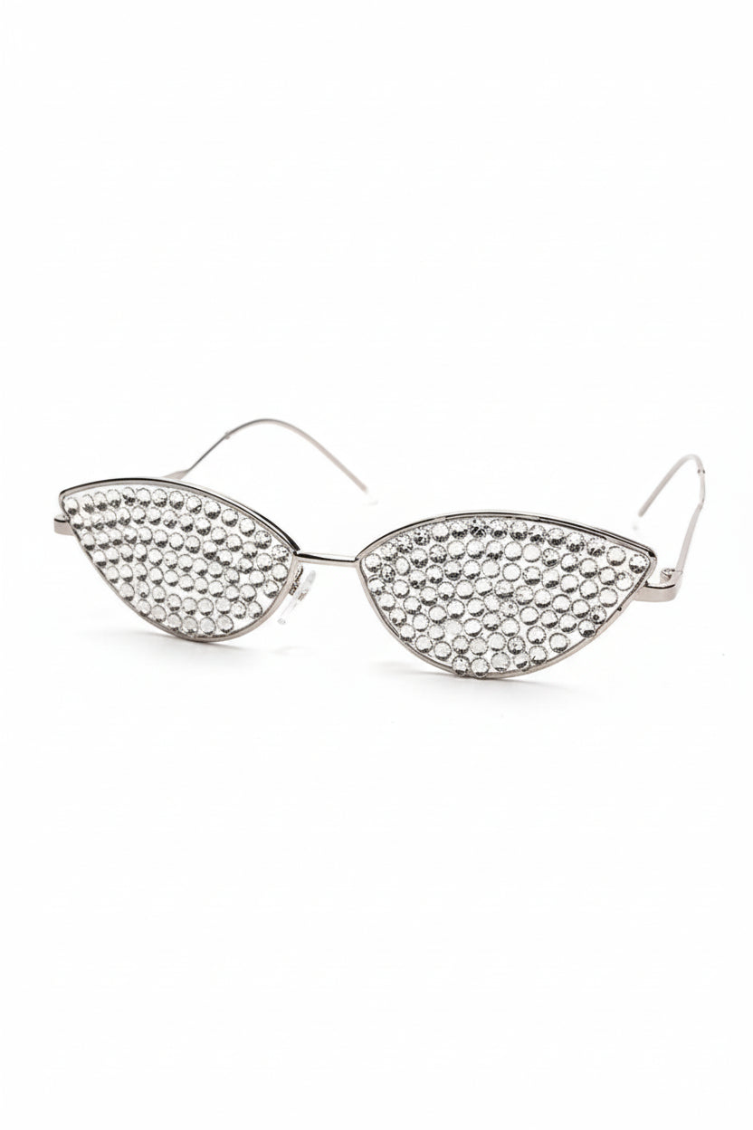 CAT-EYE Rhinestone Sun Glasses-Sunglasses-SAINT CHIC
