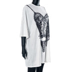 LACE Graphic Tee-Tee Shirt-SAINT CHIC